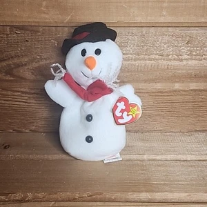 Ty Beanie Baby Snowball The Snowman 1996 Christmas Bean Bag W/Tags - Picture 1 of 4