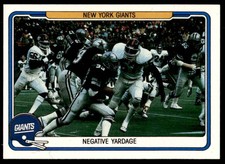 1982 FLEER TEAM ACTION NEGATIVE YARDAGE (DEFENSE) NEW YORK GIANTS #36C