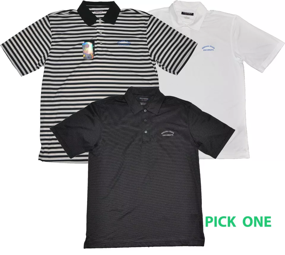 NCAA Indiana State University Sycamores Men's Classic Stretch Golf Polo Shirt - Image 1 of 1