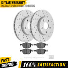 Front Drilled Rotors + Ceramic Brake Pads for 2012-2018 Ford Focus Volvo C30 S40 Volvo C30