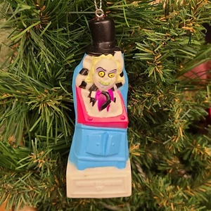 Vintage BEETLEJUICE Double Sided Custom Xmas Tree Ornament - Picture 1 of 11