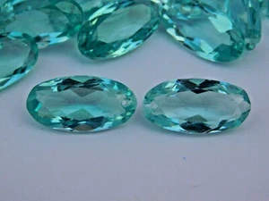 4 Pcs Of Oval Cut Top Front To Back Drilled Hydro Green Quartz Beads DIY 21x11MM - Picture 1 of 7