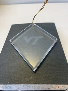 Virginia Tech Hokies CRYSTAL CHRISTMAS Ornament Memory Company NEW In Box - Picture 1 of 4
