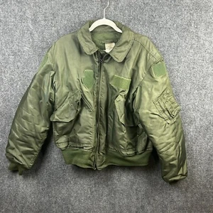 Cold Weather Flyer's Jacket 45/P Large Aramid Fire Resistant Green USAF Military - Picture 1 of 10