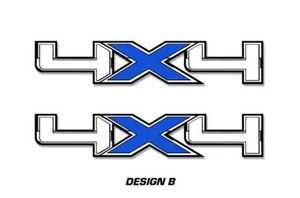 4x4 Off Road Truck Bed Decal Set Fits: Ford F150 Raptor Stickers 16"x5" BLUE - Picture 1 of 2