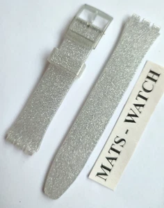 SWATCH+ORIGINALBAND SILIKON+GENT+AGE250 SNOWSHINE+NEU/NEW - Picture 1 of 1