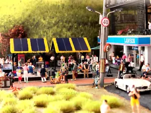 3D PRINT 1/64 light fish tank Seafood Market fit 1:64 figure car Stand Diorama - Picture 1 of 26