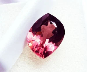 Natural Rhodolite Garnet 9.50 Ct Loose Gemstone Fancy Shape With Certificate - Picture 1 of 6