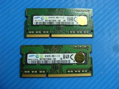 Toshiba E45t Laptop Samsung 2GB 4GB Memory PC3L-12800S-11-11-B2 M471B5173BH0-YK0 - Image 1 of 2
