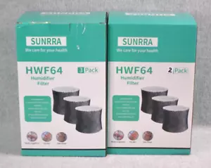 5-Pack Sunrra HWF64 Humidifier Filter "B" for Sunbeam, Holmes, Bionaire - Picture 1 of 6