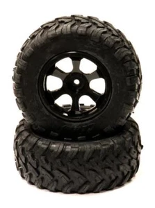 All Terrain AX Reifen + 6 Speichenräder (2) 12 mm Sechskant für 1/10 kurze Strecke (O.D. = 108 mm) - Bild 1 von 1