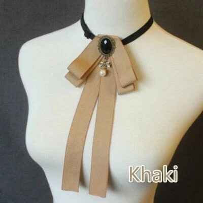 Men Women Bow Tie Pre Tied Classic Diamante Satin Wedding Party Suit Shirt Decor - Image 1 of 4