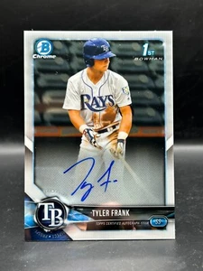 2018 Bowman Chrome Draft TYLER FRANK AUTO CDA-TF 1ST BOWMAN AUTOGRAPH - Picture 1 of 2