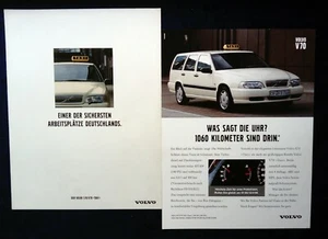 VOLVO S70, V70 Taxi Prospekt 7.1997 , 6 Seiten + Beilage - Picture 1 of 2