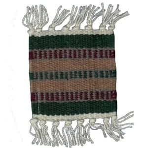 Wool Southwest Design Coaster - 5" x 5" - FREE SHIPPING - Picture 1 of 1