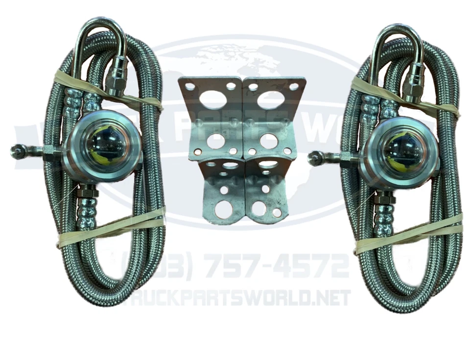 SISTEMA DE PRESSÃO DE PNEU OLHO DE GATO INOXIDÁVEL 2 PACOTES 100PSI - Imagem 1 de 4