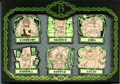 Juego de prendedores en caja de Ratatouille Toy Story de villanos malvados de Disney 13 Reflections of Evil Pixar Foto 1 de 2