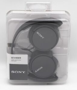 SONY Headphone Closed Folding Type MDR-ZX110 B Black w/ Tracking NEW