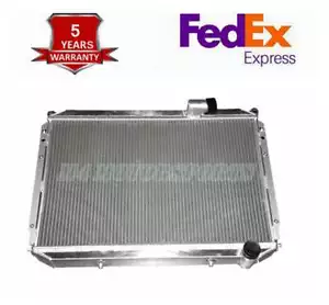 Aluminum Radiator Fits 84-89 Nissan 300ZX Fairlady Z Z31 2+2 Turbo VG30 3.0L V6 - Picture 1 of 6