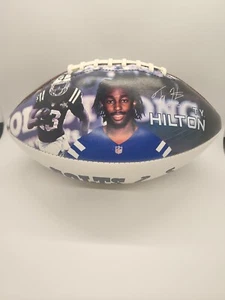 Indianapolis Colts Ty Hilton Photo Ball NFL “The DUKE” Wilson Football - Picture 1 of 4