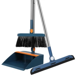 1 Set Broom With Dustpan Set Collapsible Broom And Dustpan For Home Dormitory - Picture 1 of 11