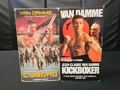 Cyborg + Kickboxer Jean Claude Van Damme 📼 VHS  - Image 1 of 4