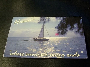 Vintage Postcard- Hawaii- Where Summer Never Ends - Picture 1 of 2