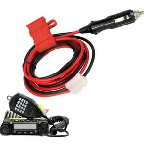 Car Cigarette Power Cable For Mobile Radio ICOM YAESU KENWOOD T-Shape Connector - Zdjęcie 1 z 6