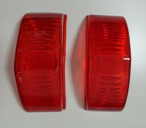 1950 - 1952 Plymouth Tail Lights Lens New Pair - Picture 1 of 3