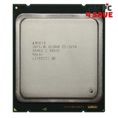 Intel Xeon E5-2650 SR0H4 SR0KQ 2.0 GHz 20M 8-Core LGA 2011 Server CPU 95W - Image 1 of 2