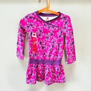 Abito bambina NUOVO collezione Tea taglia 2 manica lunga rosa stampa floreale 100% cotone - Foto 1 di 4