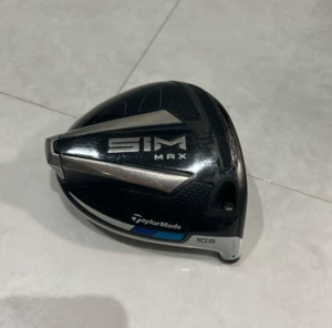TaylorMade SIM MAX 10.5 degree Driver Head Only Right-Handed w/cover Used Japan - Picture 1 of 5