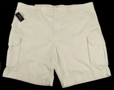 POLO RALPH LAUREN Deckwash White Cotton Twill Cargo Shorts 52 B NWT - Image 1 of 2