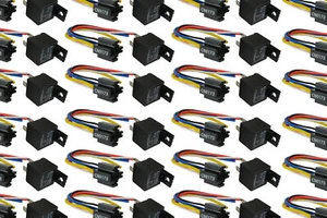 LOTE DE 25 TEMCo 12V 30 Amp Bosch Estilo S Relé con Arnés Toma SPDT Automotriz - Imagen 1 de 12