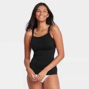 Auden Cami All-in-One da donna per allattamento e pompaggio - Nero XL - Foto 1 di 6
