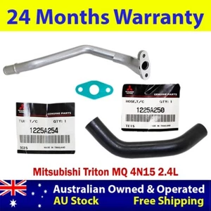 Genuine Turbo Oil Return Pipe&Hose+Gaskets For Mitsubishi Triton MQ 4N15 2.4L - Picture 1 of 11