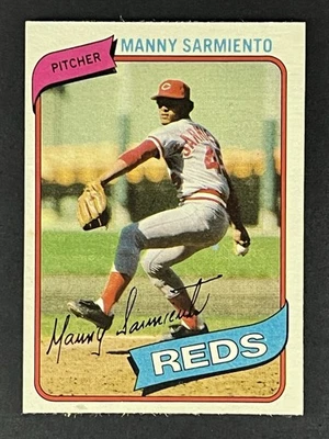 1980 Topps #21 Manny Sarmiento Cincinnati Reds - Image 1 of 3