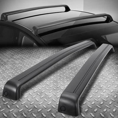 For 20-24 Tesla Y Pair Black Aluminum Roof Rack Rail Cross Bar Cargo Carrier - Image 1 of 4