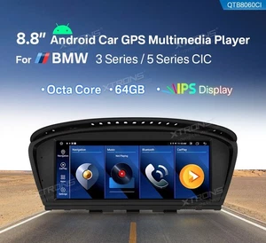 XTRONS QTB8060CI AUTORADIO GPS BMW SERIE 3 5 E90 E60 Android 14 CIC 8.8" Wi-Fi - Picture 1 of 16