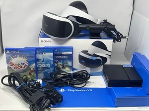 Playstation 4 Virtual Reality V1 Headset Kamera Bundle PS4 VR + 3 Spiele Japanisch - Bild 1 von 12