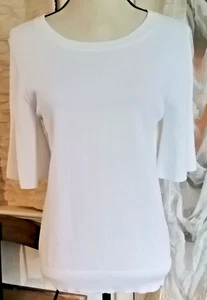 Maglia Banana Republic bianca donna taglia S 49,99€ manica mezza campana nuova con etichetta - Foto 1 di 4