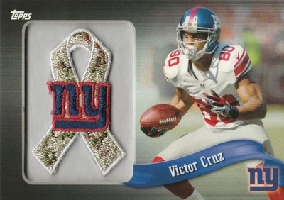 2013 Topps Ribbons Camo Team Logo #PR-VC Victor Cruz - Image 1 of 2