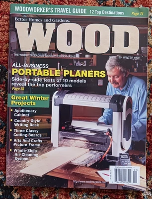 WOOD Magazine - Issue# 120 - Winter 1999 Edition - Very Good Condition - DIY  - Image 1 of 3