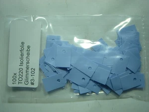 100x TO220 Isolierfolie Glimmerscheibe #3-102#018b - Picture 1 of 4