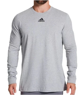 Adidas Men’s Creator Long Sleeve Sports Training Shirt Gray Size L New - Image 1 of 4