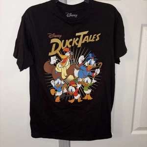 Disney schwarzes T-Shirt Duck Tales kurzarm Gr. Medium  - Bild 1 von 4