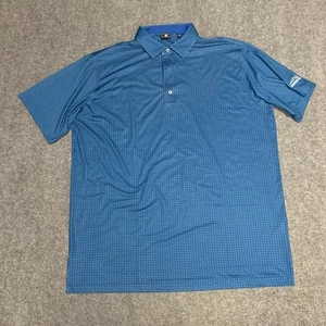 Footjoy Mens Size XXL Sz 2XL Polo Shirt Short Sleeve Leaf Print AOP Golf - Picture 1 of 10