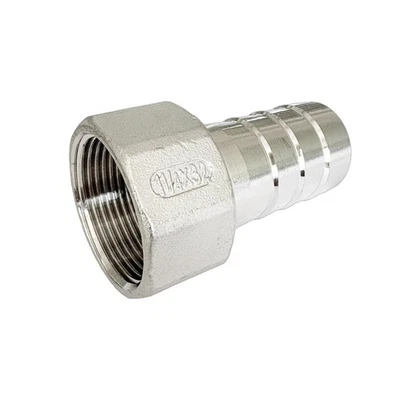 LOZOME 1-1/4"(32mm) Barbed Hose x 1-1/4" NPT Female Barbed Hose Fittings 304 Stainle...