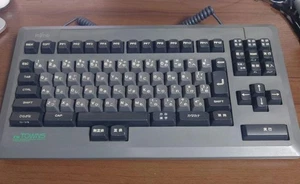 Fujitsu Fm Towns Keyboard Fmt-Kb101A Jis Vintage Mechanical Keyboard Retro - Picture 1 of 3