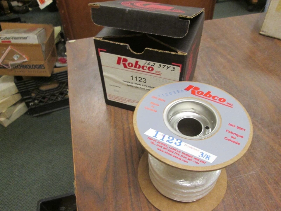 Robco Translok Braid PTFE Packing Garniture PTFE Tresse 1123 Size: 3/8" New Surp - Image 1 of 1
